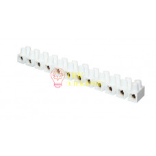 Колодка клеммная 10мм 10А полистирол бел. (уп.10шт) plc-KK-10-10-ps-w Колодка клеммная 10мм 10А полистирол бел. (уп.10шт) plc-KK-10-10-ps-w