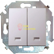 Механизм выключателя 2-кл. СП Simon15 16А IP20 с индик. бел. 1591392-030 Механизм выключателя 2-кл. СП Simon15 16А IP20 с индик. бел. 1591392-030
