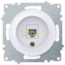 Механизм розетки комп. 1-м СП Florence 1xRJ45 кат.5e бел. 2172770 Механизм розетки комп. 1-м СП Florence 1xRJ45 кат.5e бел. 2172770