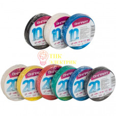 Изолента ПВХ 19мм (рул.20м) OIT-B19-20/WH бел. 71689