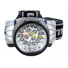 Фонарь налобный LED 5323-19Mx (19 ультра ярких LED 4 режима; 3хR03 в комплекте; метал.) 8138