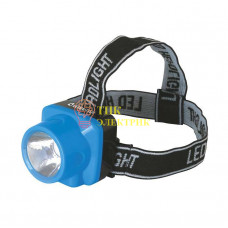 Фонарь налобный аккумуляторный LED 5374 (220В LED 1 режим; голуб.) 12427