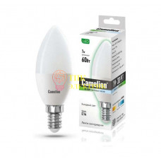Лампа светодиодная LED7-C35/845/E14 7Вт свеча 4500К белый E14 560лм 220-240В 12074