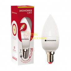 Лампа светодиодная CN 7Вт свеча 3000К тепл. бел. E14 540лм 220-240В Eco_LED7wCNE1430