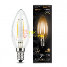 Лампа светодиодная Filament Свеча E14 7Вт 2700К 103801107