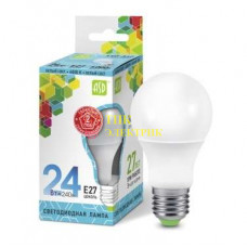 Лампа светодиодная LED-A60-standard 24Вт грушевидная 230В E27 4000К 2160Лм 4690612014272