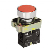 Кнопка LAY5-BA42 без подсветки красн. 1р BBT61-BA-K04 Кнопка LAY5-BA42 без подсветки красн. 1р BBT61-BA-K04