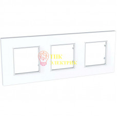 Рамка 3-м Unica quadro бел. MGU2.706.18