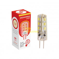 Лампа светодиодная LED G4 2.5Вт 12В 120лм 3000К EcoG4_2.5w12v30 Лампа светодиодная LED G4 2.5Вт 12В 120лм 3000К EcoG4_2.5w12v30