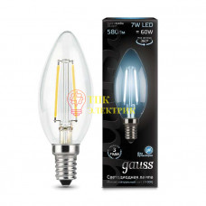 Лампа светодиодная Filament Свеча E14 7Вт 4100К 103801207