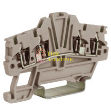 Клемма пруж. HMM.1/2+2/GR 1.5кв.мм сер. ZHM420GR