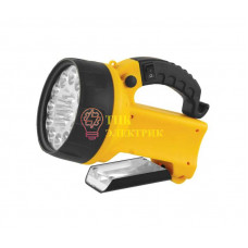 Фонарь UF3712LED (аккум 220В/12В жел. 19 LED; 4В 2Ач пласт. короб) 8310