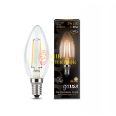 Лампа светодиодная Filament Свеча E14 5Вт 2700К 103801105