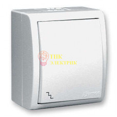 Выключатель проходной 1-кл. ОП Simon15 10А IP54 бел. 1594201-030 Выключатель проходной 1-кл. ОП Simon15 10А IP54 бел. 1594201-030
