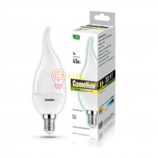 Лампа светодиодная LED5-CW35/830/E14 5Вт свеча на ветру 3000К тепл. бел. E14 390лм 220-240В 12033